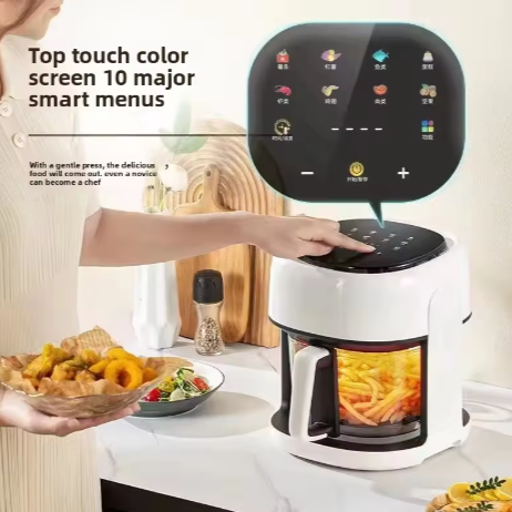 Home New Large Capacity Multifunctional Oil-free Cooking Touch Control with Visual Window air Frye